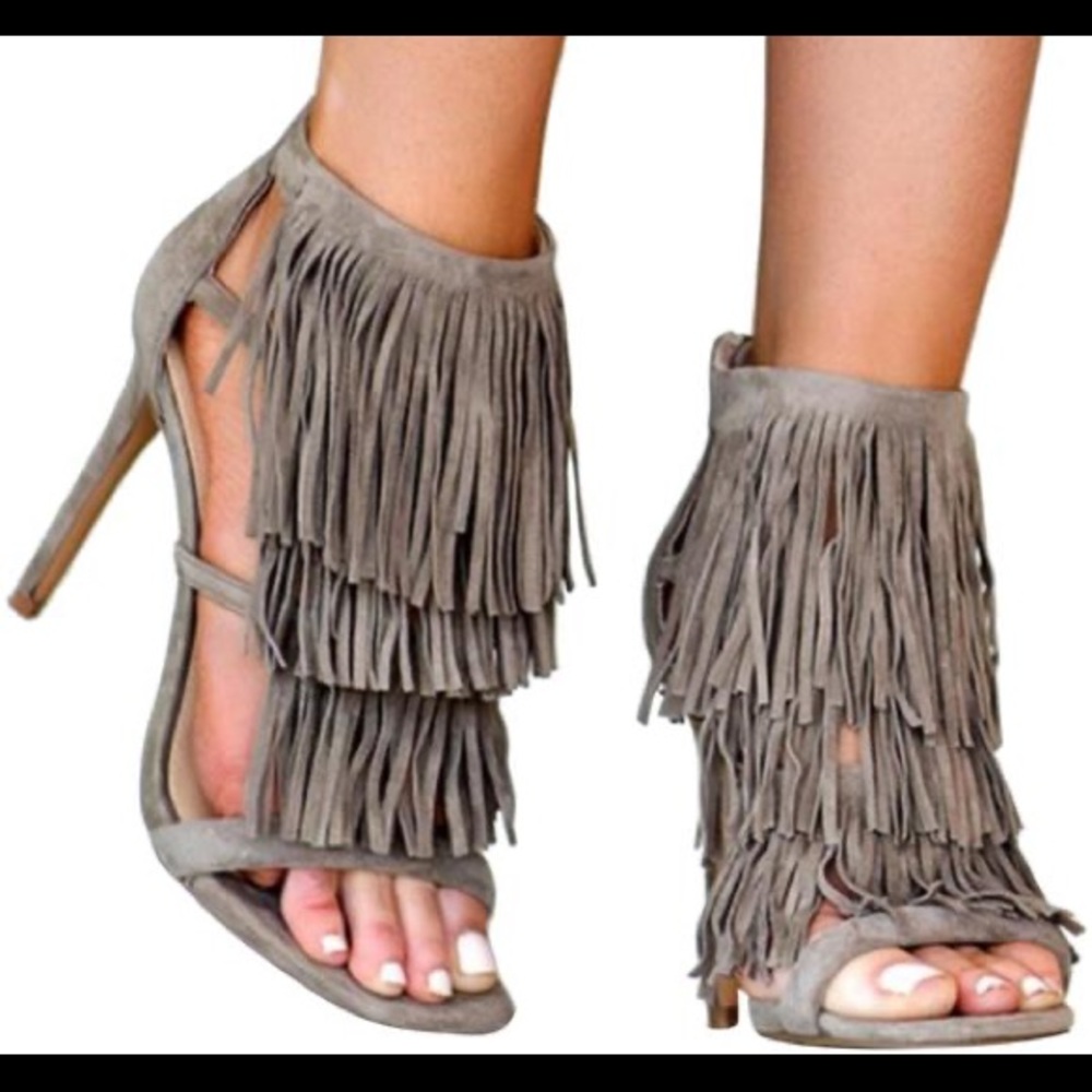 Steve Madden fringe heels